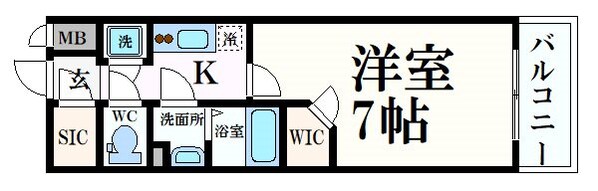 エスリード九条スタシオンの物件間取画像